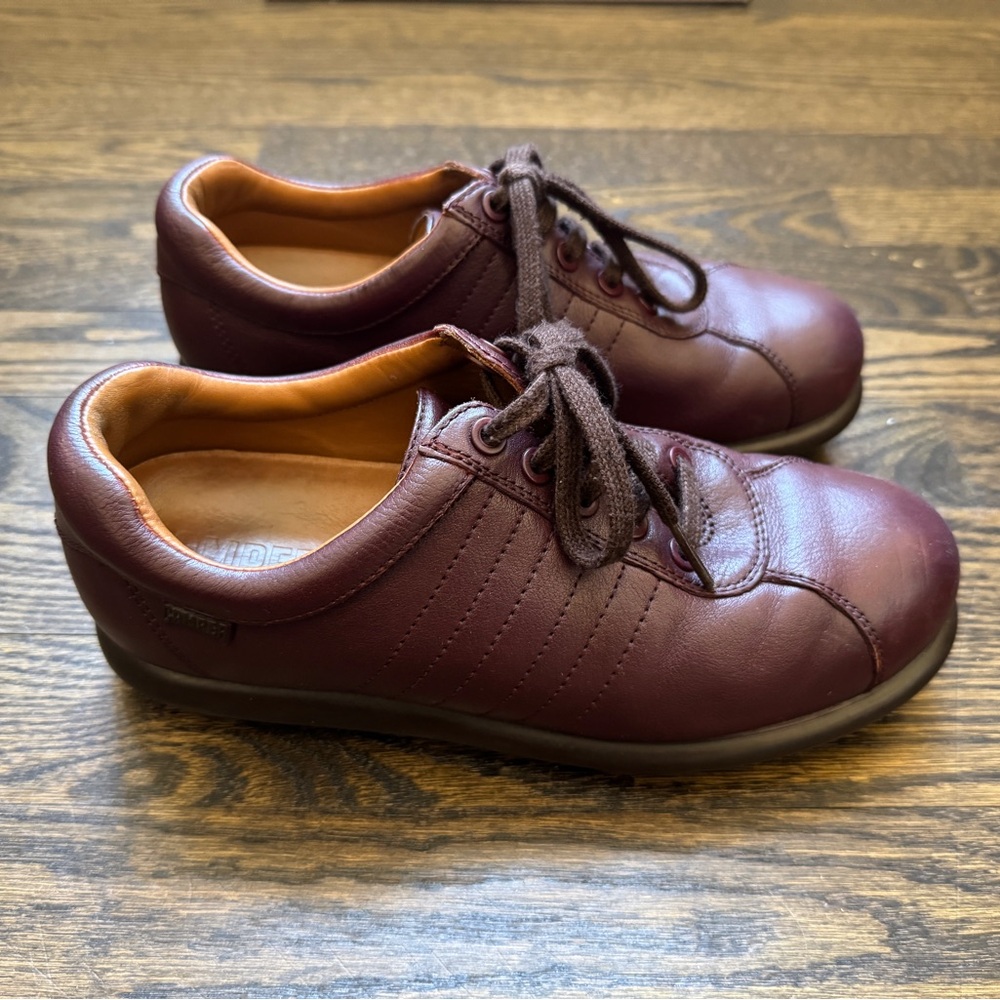 Camper Pelotas Burgundy Leather EU37